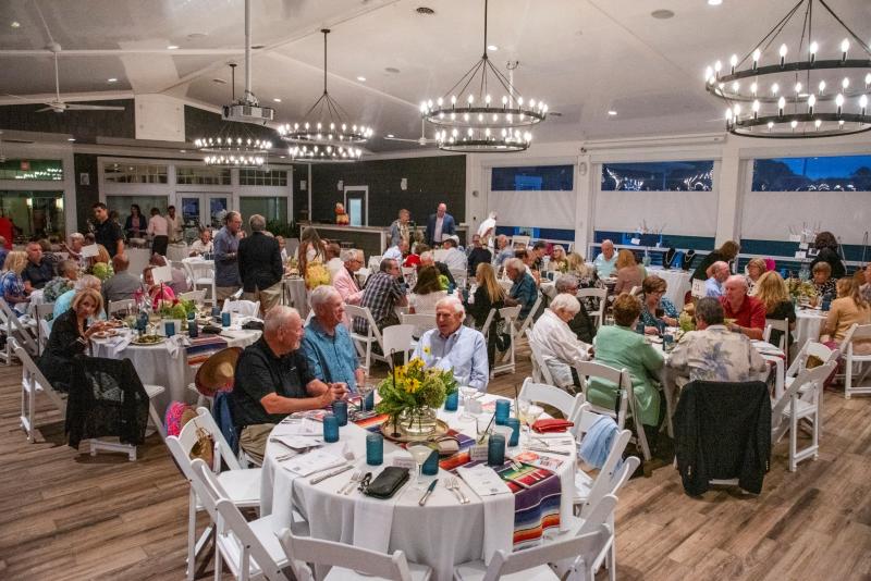 The Kings Creek Country Club terrace provided a lovely setting for Beach Ball guests to enjoy the festivities and help support the museum.